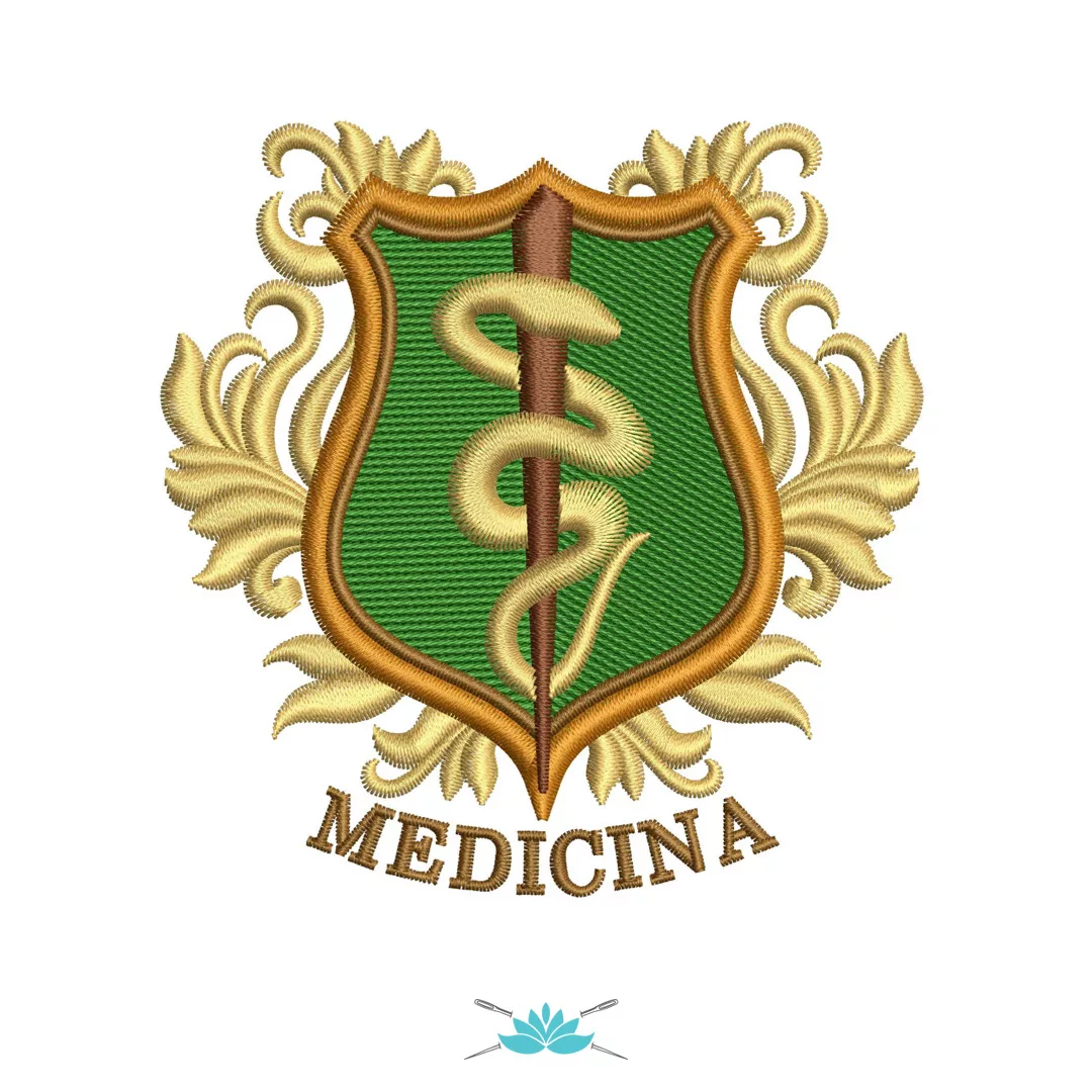 Matriz De Bordado S Mbolo Medicina Bm Shop Bazar Cia