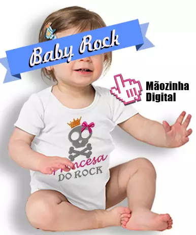Baby Rock - Matrizes de Bordado para bodys - SHOP BAZAR