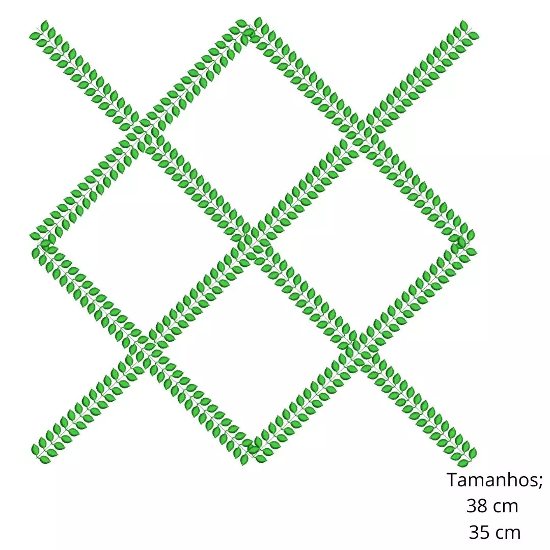 Bordado Xadrez em 3D